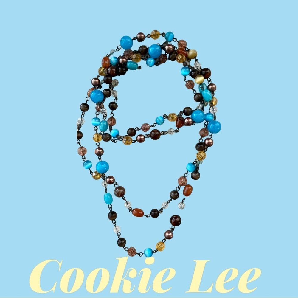 Cookie Lee Multi Colored Beaded Necklace